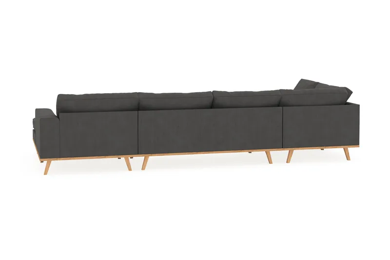 Copenhagen 5-sits Vänstervänd U-formad Soffa med Divan och Schäslong i Manchester - Mörkgrå - Products - Möbler - Soffa - U-soffa