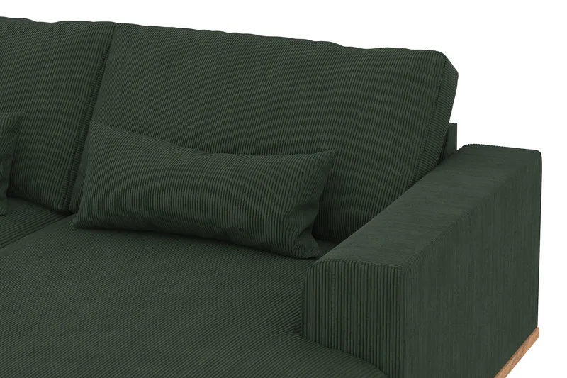 Copenhagen 5-sits Vänstervänd U-formad Soffa med Divan och Schäslong i Manchester - Mörkgrön - Products - Möbler - Soffa - U-soffa