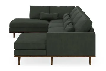 Copenhagen 5-sits Vänstervänd U-formad Soffa med Divan och Schäslong i Manchester - Mörkgrön - Products - Möbler - Soffa - U-soffa
