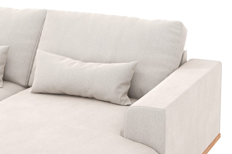 Copenhagen 5-sits Vänstervänd U-formad Soffa med Divan och Schäslong i Sammet - Krämvit - Products - Möbler - Soffa - Sammetssoffa