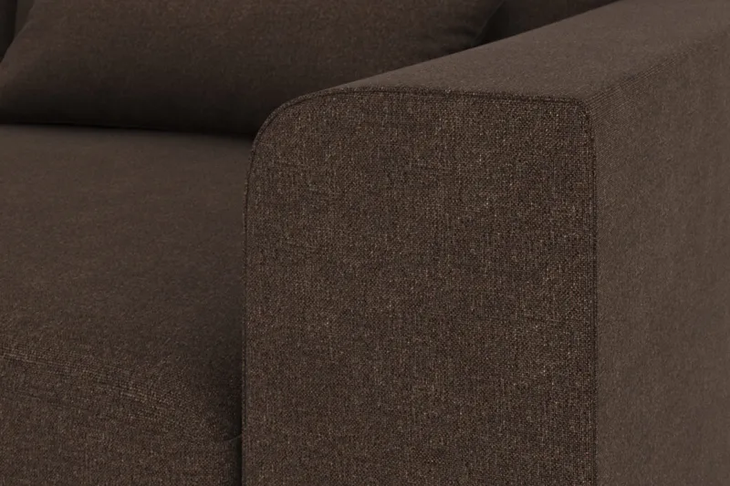 Copenhagen 5-sits Vänstervänd U-formad Soffa med Divan och Schäslong i Tyg - Brun - Products - Möbler - Soffa - U-soffa