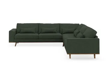 Copenhagen 6-sits L-formad Hörnsoffa i Manchester - Mörkgrön - Products - Möbler - Soffa - Hörnsoffa
