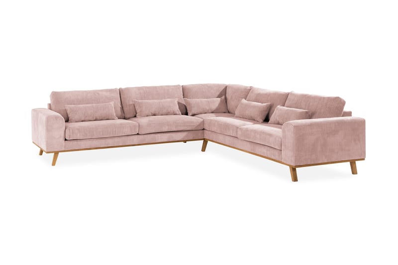 Copenhagen 6-sits L-formad Hörnsoffa i Manchester - Rosa - Products - Möbler - Soffa - Hörnsoffa