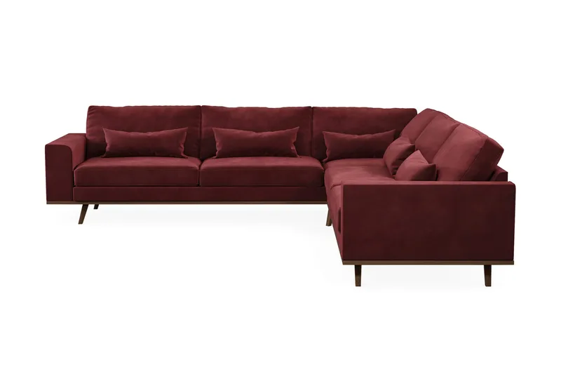 Copenhagen 6-sits L-formad Hörnsoffa i Sammet - Lila - Products - Möbler - Soffa - Sammetssoffa