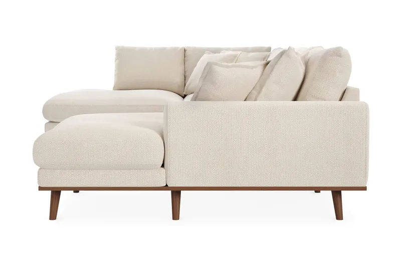 Copenhagen Premium 5-sits Vänstervänd U-formad Djup Soffa med Divan och Schäslong i Chenille - Ljusbeige - Products - Möbler - Soffa - U-soffa