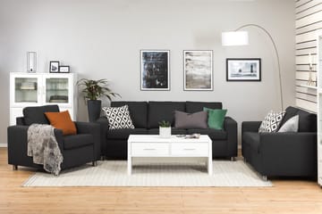 Crazy 3-sits Tygsoffa - Antracit - Products - Möbler - Soffa - 3 sits soffa