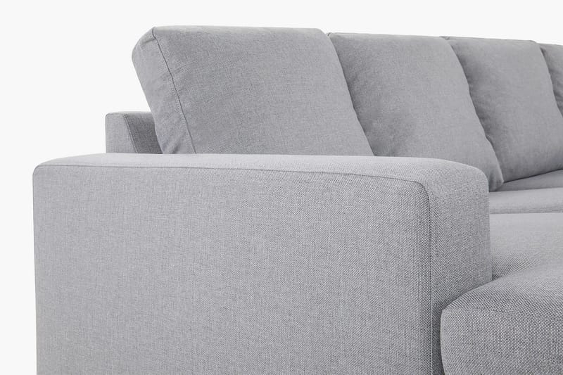 Crazy 4-sits Högervänd U-formad Large Soffa med Divan och Schäslong i Tyg - Grå - Products - Möbler - Soffa - U-soffa