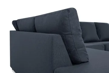 Crazy 4-sits Vänstervänd U-formad Large Soffa med Divan och Schäslong i Tyg - Blå - Products - Möbler - Soffa - U-soffa