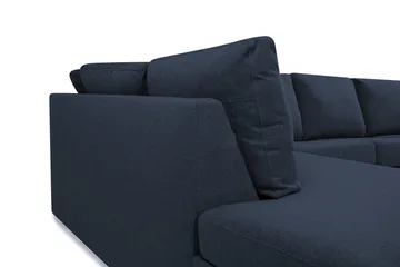 Crazy 4-sits Vänstervänd U-formad Large Soffa med Divan och Schäslong i Tyg - Blå - Products - Möbler - Soffa - U-soffa