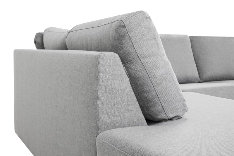 Crazy 4-sits Vänstervänd U-formad Large Soffa med Divan och Schäslong i Tyg - Grå - Products - Möbler - Soffa - U-soffa