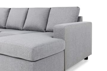Crazy 4-sits Vänstervänd U-formad Large Soffa med Divan och Schäslong i Tyg - Grå - Products - Möbler - Soffa - U-soffa