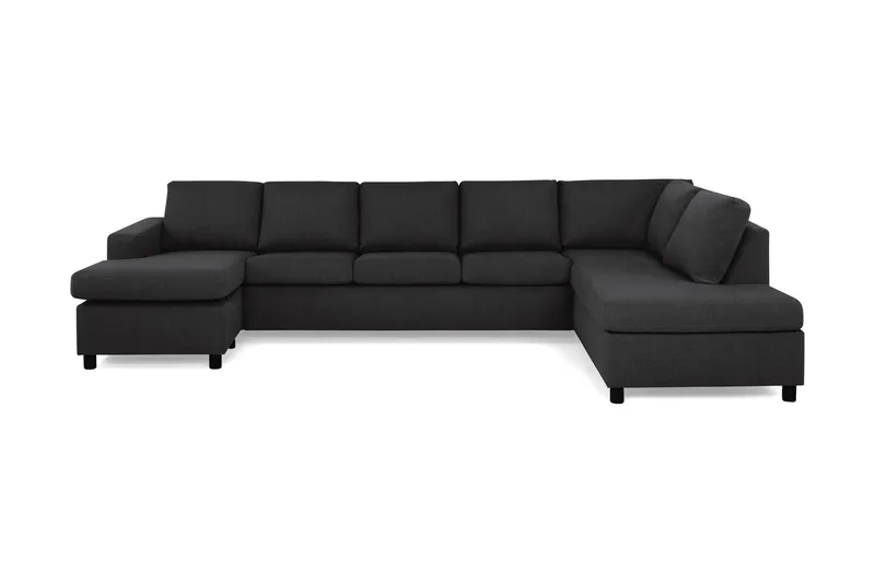 Crazy 5-sits Högervänd U-formad X-Large Soffa med Divan och Schäslong i Tyg - Antracit - Products - Möbler - Soffa - U-soffa