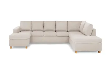 Crazy 5-sits Högervänd U-formad X-Large Soffa med Divan och Schäslong i Tyg