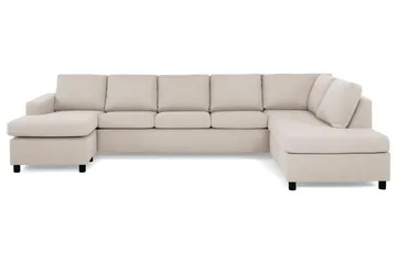 Crazy 5-sits Högervänd U-formad X-Large Soffa med Divan och Schäslong i Tyg