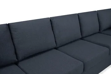 Crazy 5-sits Högervänd U-formad X-Large Soffa med Divan och Schäslong i Tyg - Blå - Products - Möbler - Soffa - U-soffa