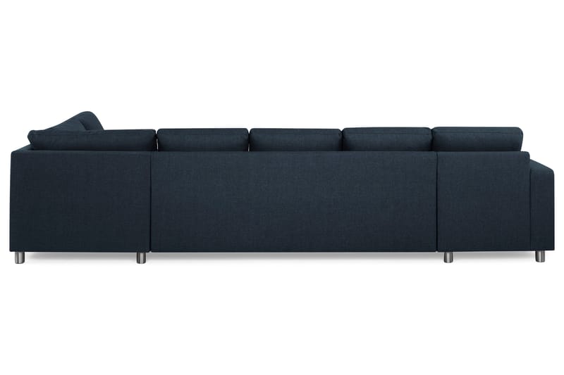 Crazy 5-sits Högervänd U-formad X-Large Soffa med Divan och Schäslong i Tyg - Blå - Products - Möbler - Soffa - U-soffa
