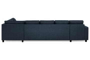 Crazy 5-sits Högervänd U-formad X-Large Soffa med Divan och Schäslong i Tyg - Blå - Products - Möbler - Soffa - U-soffa