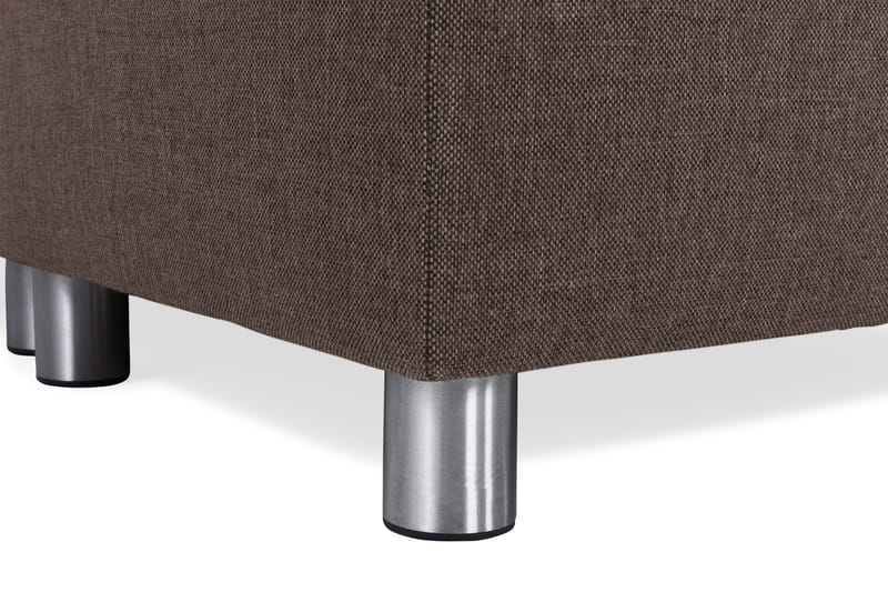 Crazy 5-sits Högervänd U-formad X-Large Soffa med Divan och Schäslong i Tyg - Brun - Products - Möbler - Soffa - U-soffa