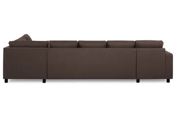 Crazy 5-sits Högervänd U-formad X-Large Soffa med Divan och Schäslong i Tyg - Brun - Products - Möbler - Soffa - U-soffa