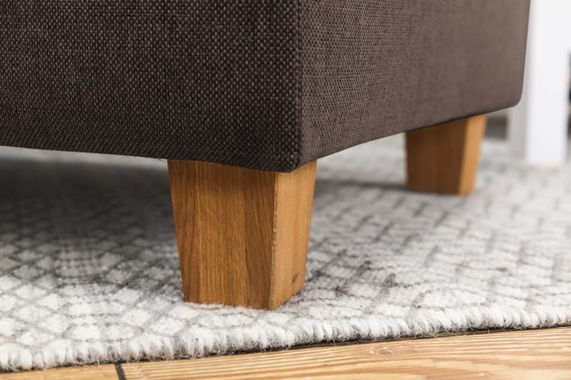 Crazy 5-sits Högervänd U-formad X-Large Soffa med Divan och Schäslong i Tyg - Brun - Products - Möbler - Soffa - U-soffa
