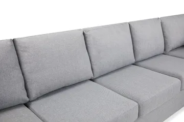 Crazy 5-sits Högervänd U-formad X-Large Soffa med Divan och Schäslong i Tyg - Grå - Products - Möbler - Soffa - U-soffa