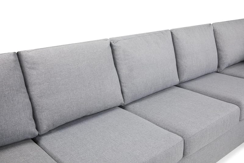 Crazy 5-sits Högervänd U-formad X-Large Soffa med Divan och Schäslong i Tyg - Grå - Products - Möbler - Soffa - U-soffa