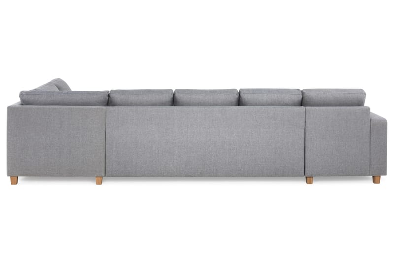 Crazy 5-sits Högervänd U-formad X-Large Soffa med Divan och Schäslong i Tyg - Grå - Products - Möbler - Soffa - U-soffa