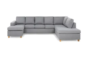 Crazy 5-sits Högervänd U-formad X-Large Soffa med Divan och Schäslong i Tyg