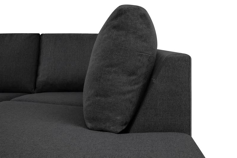 Crazy 5-sits Högervänd U-formad X-Large Soffa med Divan och Schäslong i Tyg - Mörkgrå - Products - Möbler - Soffa - U-soffa