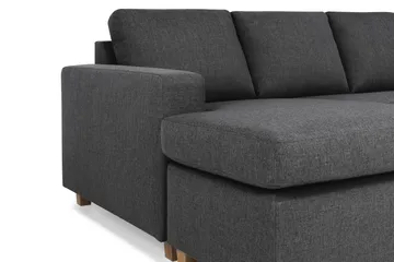 Crazy 5-sits Högervänd U-formad X-Large Soffa med Divan och Schäslong i Tyg - Mörkgrå - Products - Möbler - Soffa - U-soffa