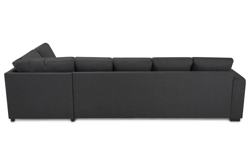 Crazy 5-sits Högervänd U-formad X-Large Soffa med Divan och Schäslong i Tyg - Mörkgrå - Products - Möbler - Soffa - U-soffa