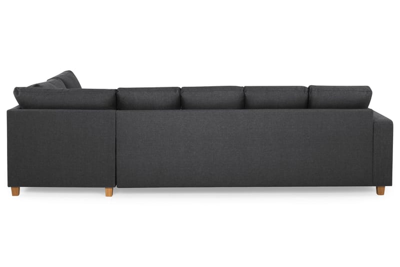 Crazy 5-sits Högervänd U-formad X-Large Soffa med Divan och Schäslong i Tyg - Mörkgrå - Products - Möbler - Soffa - U-soffa