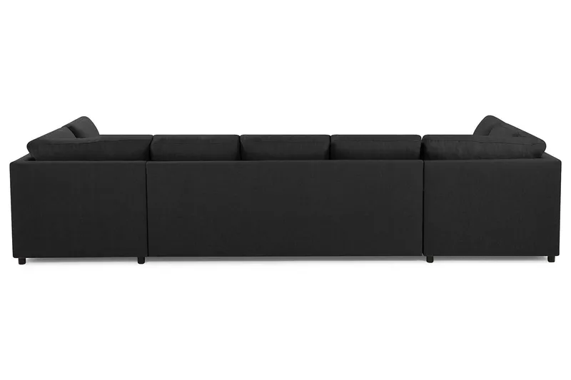 Crazy 5-sits U-formad Soffa med dubbelschäslong i Tyg - Antracit - Products - Möbler - Soffa - U-soffa