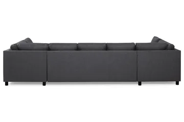 Crazy 5-sits U-formad Soffa med dubbelschäslong i Tyg - Mörkgrå - Products - Möbler - Soffa - U-soffa