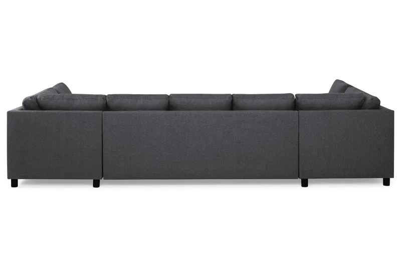 Crazy 5-sits U-formad Soffa med dubbelschäslong i Tyg - Mörkgrå - Products - Möbler - Soffa - U-soffa