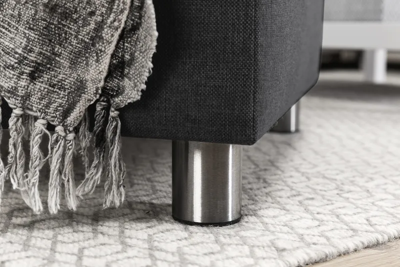 Crazy 5-sits U-formad Soffa med dubbelschäslong i Tyg - Mörkgrå - Products - Möbler - Soffa - U-soffa