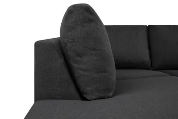 Crazy 5-sits U-formad Soffa med dubbelschäslong i Tyg - Mörkgrå - Products - Möbler - Soffa - U-soffa