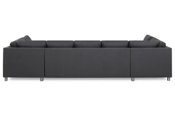 Crazy 5-sits U-formad Soffa med dubbelschäslong i Tyg - Mörkgrå - Products - Möbler - Soffa - U-soffa