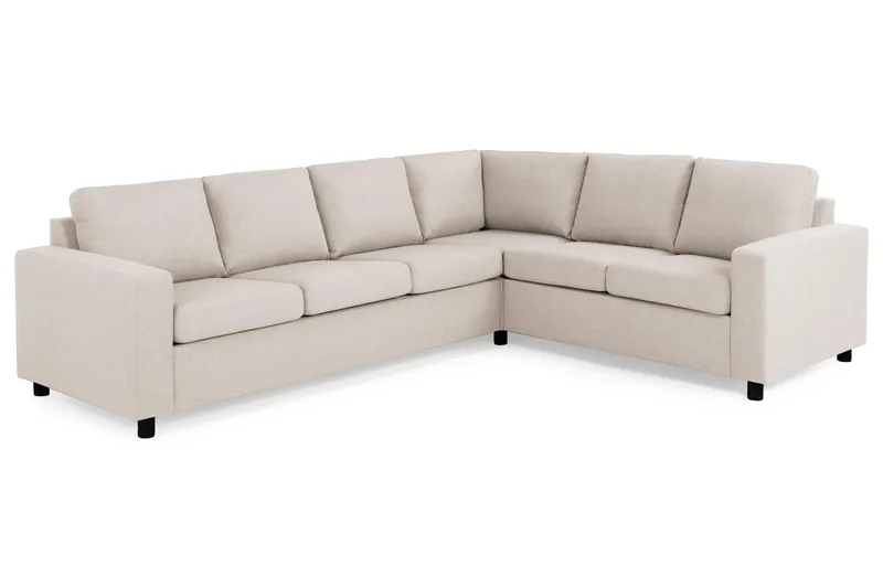 Crazy 5-sits Vändbar L-formad Large Hörnsoffa i Tyg - Beige - Products - Möbler - Soffa - Hörnsoffa