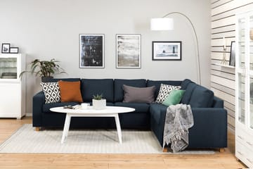 Crazy 5-sits Vändbar L-formad Large Hörnsoffa i Tyg - Blå - Products - Möbler - Soffa - Hörnsoffa