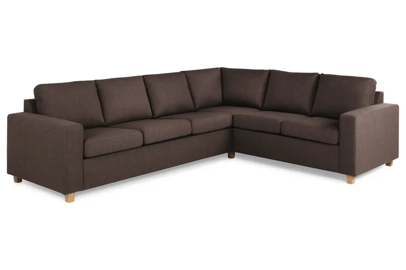 Crazy 5-sits Vändbar L-formad Large Hörnsoffa i Tyg - Brun - Products - Möbler - Soffa - Hörnsoffa