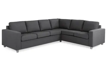 Crazy 5-sits Vändbar L-formad Large Hörnsoffa i Tyg - Mörkgrå - Products - Möbler - Soffa - Hörnsoffa