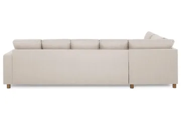 Crazy 5-sits Vänstervänd U-formad Soffa med Divan och Schäslong i Tyg - Beige - Products - Möbler - Soffa - U-soffa