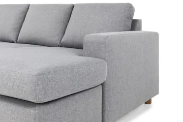 Crazy 5-sits Vänstervänd U-formad Soffa med Divan och Schäslong i Tyg - Grå - Products - Möbler - Soffa - U-soffa