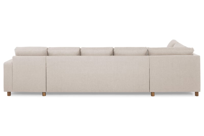 Crazy 5-sits Vänstervänd U-formad X-Large Soffa med Divan och Schäslong i Tyg - Beige - Products - Möbler - Soffa - U-soffa