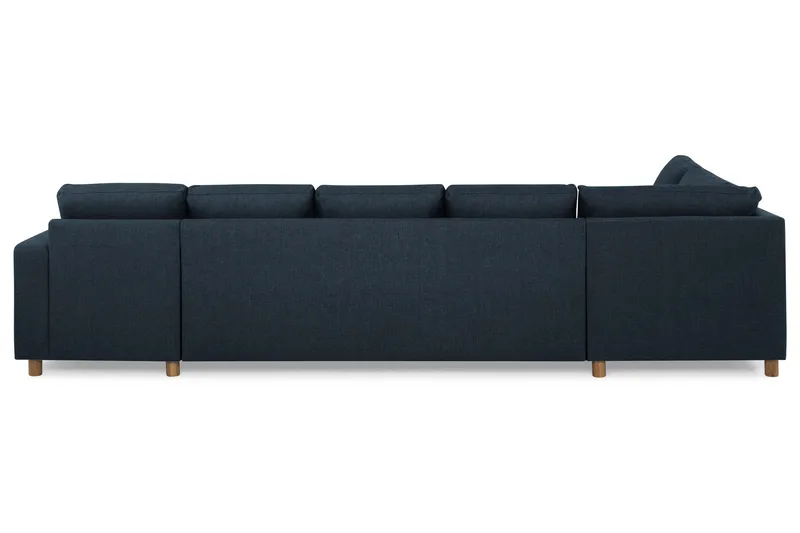 Crazy 5-sits Vänstervänd U-formad X-Large Soffa med Divan och Schäslong i Tyg - Blå - Products - Möbler - Soffa - U-soffa