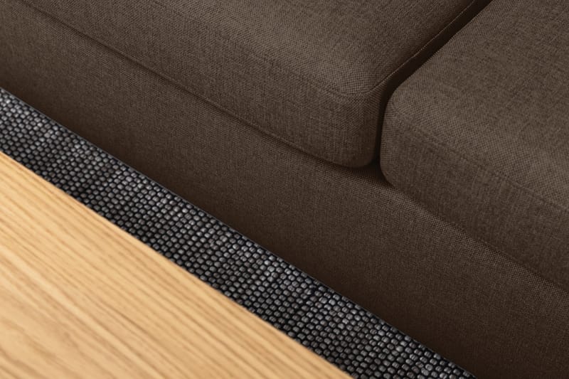 Crazy 5-sits Vänstervänd U-formad X-Large Soffa med Divan och Schäslong i Tyg - Brun - Products - Möbler - Soffa - U-soffa