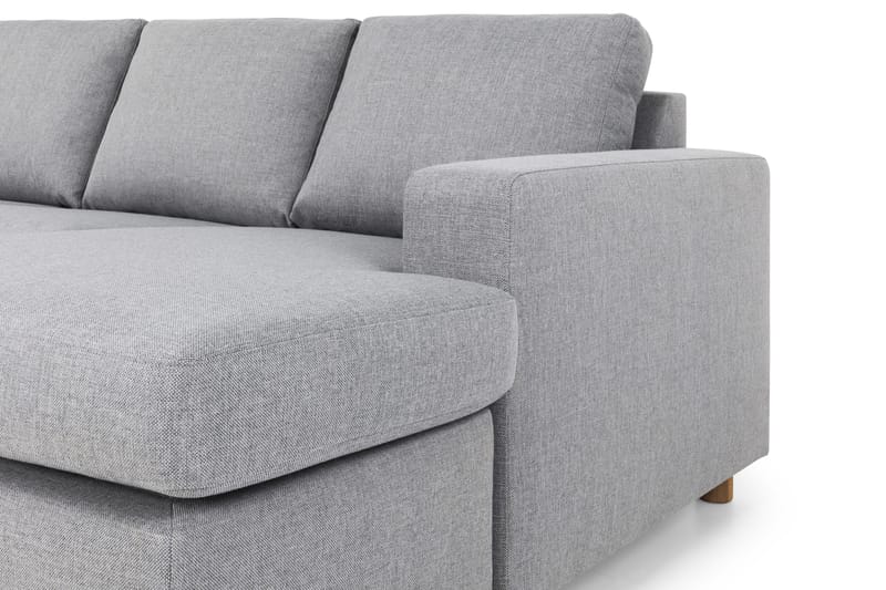Crazy 5-sits Vänstervänd U-formad X-Large Soffa med Divan och Schäslong i Tyg - Grå - Products - Möbler - Soffa - U-soffa