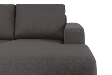 Crazy 5-sits Vänstervänd U-formad X-Large Soffa med Divan och Schäslong i Tyg - Mörkgrå - Products - Möbler - Soffa - U-soffa
