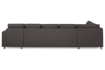 Crazy 5-sits Vänstervänd U-formad X-Large Soffa med Divan och Schäslong i Tyg - Mörkgrå - Products - Möbler - Soffa - U-soffa